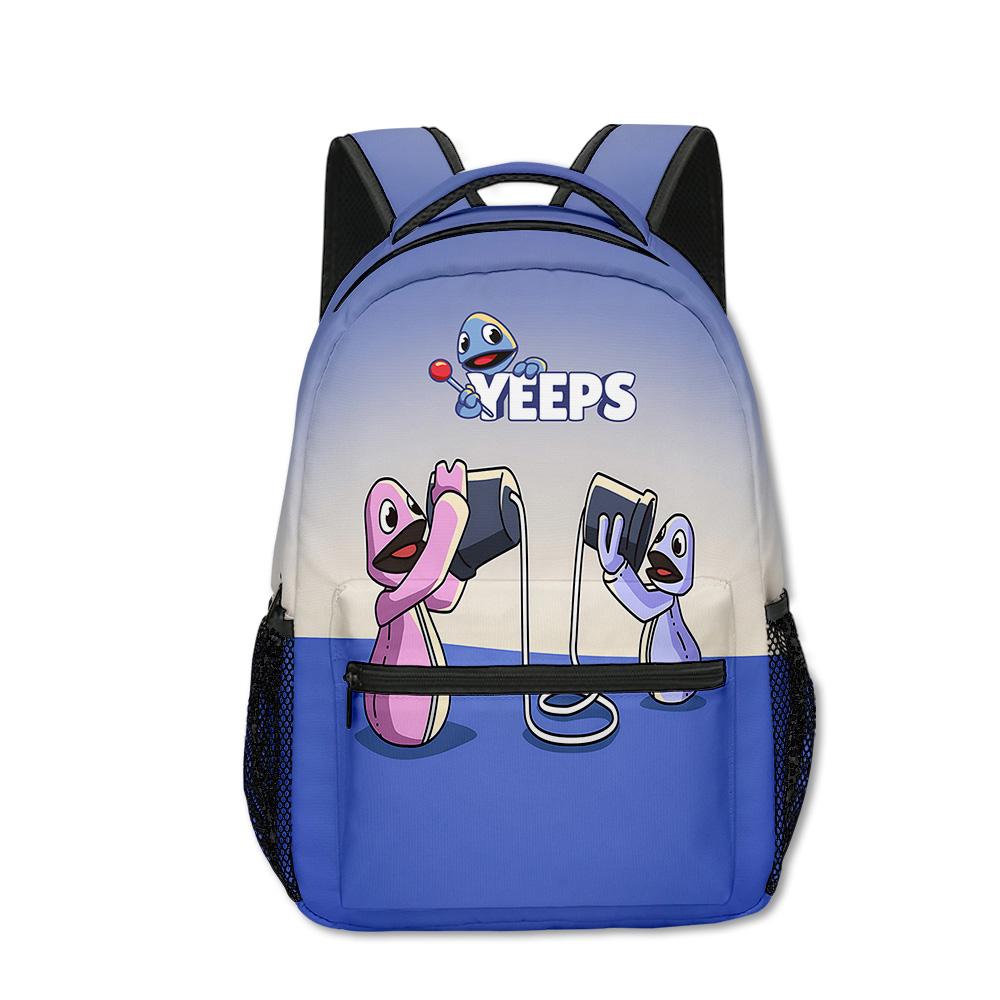 Trendy Popular Yeeps Hide and Seek student Bookbag Notebook Backpacks 3D Printed Oxford Waterproof Boys/Girls Travel Backpacks