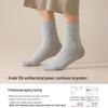 Men's Pure Cotton Antibacterial Mid-Calf Black Business Socks - 2025 New Autumn/Winter Style.