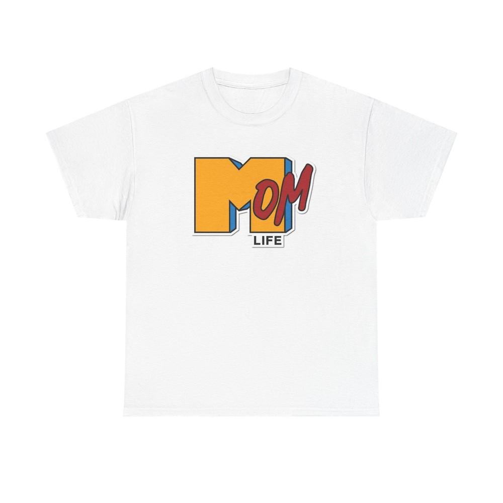 MTV Mom Life Graphic T Shirt Funny Retro Unisex Heavy Cotton Tee