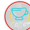 Cafe Sign with LED Lights for Coffee Shop, Modern Creative Game Lamp, Decorative Office,