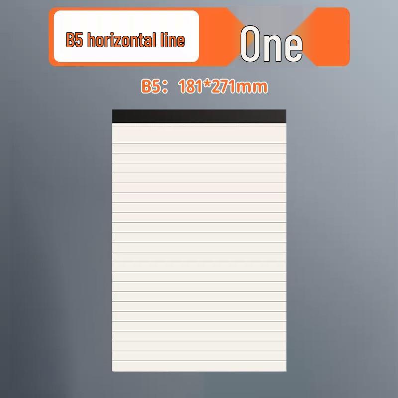 Tearable A5/B5 Thick Notebook: Lined, Sticky Notes, Blank, Grid for Business & Drafts