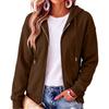 Women's Long Sleeve Hooded Pullover Sweatshirt Color Casual Outerwear