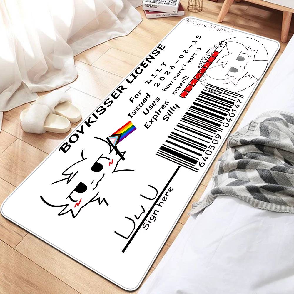 

Boykisser Silly Cat Floor Mat Cheaper Anti-slip Modern Living Room Balcony Printed Bedside Mats 50x80cm