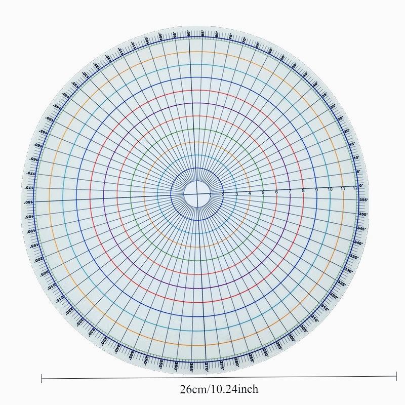 26cm Fai da te Argilla Circolare Divisore Circolare Calibro Equivalente Ceramica Sottosmalto Pad Ausiliario Strumenti per Pittura su Argilla