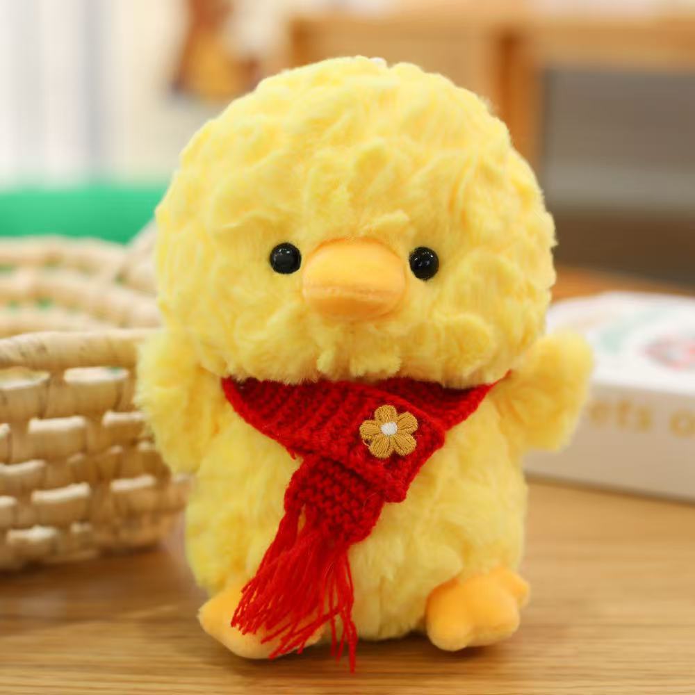 

New pocket cute pet penguin elephant series plush toy cute palm doll Valentine s Day birthday gift 16cm with 69 yards with particles