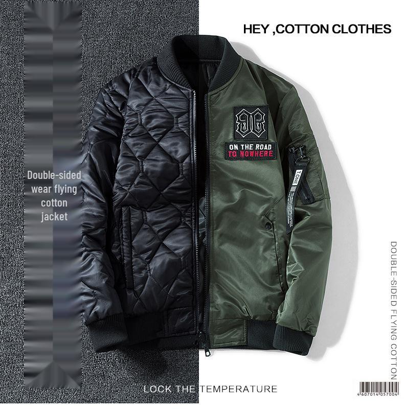 Wendbare gepolsterte Fliegerjacke - Herbst/Winter Baumwolle 9989 B05