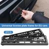 2Pcs Black Car Licence Plate Holder Bracket EU Standard Frame Anti-corrosion Waterproof Mount Auto Accessories Durable Accessory License Plate Covers