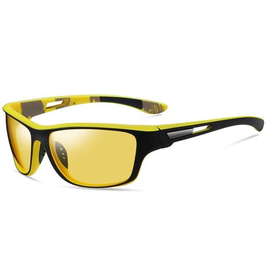 Gafas de Sol Polarizadas Construcción Sólida Resistentes al Deslumbramiento PC Unisex Gafas de Sol con Protección Solar y Almohadilla Nasal para el Hogar