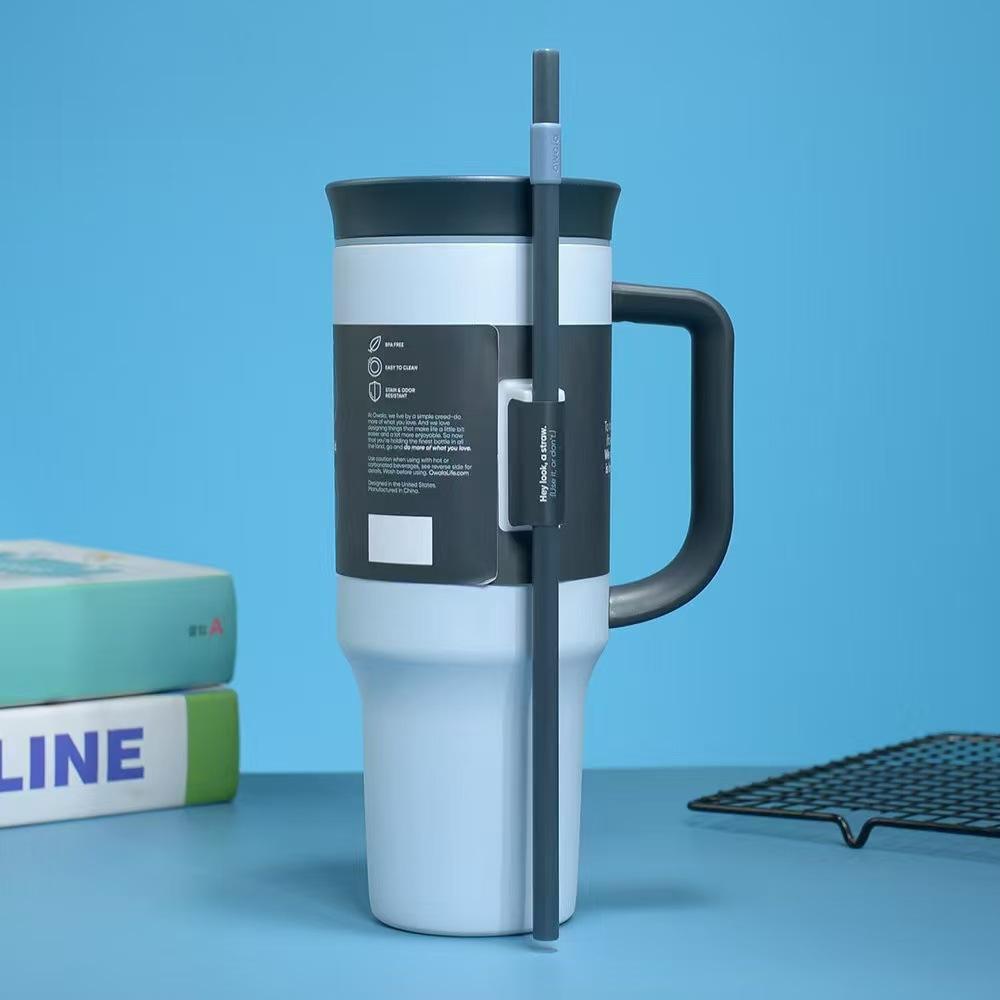 Large capacity 40oz car cup stainless steel thermos cup car handle ice vacuum insulation pot 1200ML