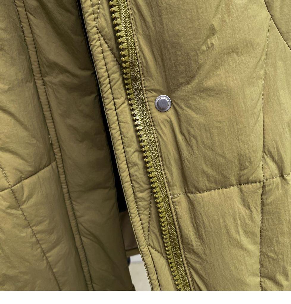 Jachetă Femei Mărimi Mari Lungime Medie Fără Mâneci - Vestă Groasă Călduroasă din Bumbac cu Puf pentru Toamnă/Iarnă