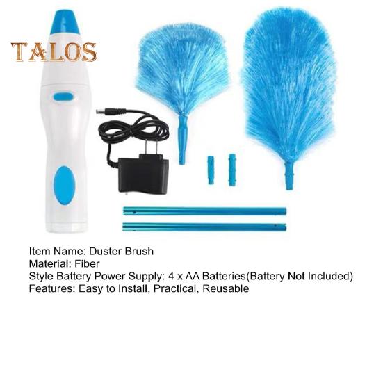 360-Degree Rotating Electric Duster Brush Battery Powered Quick Cleaning Super Absorbent Washable Dust Collector Wireless Cleaning Brush
