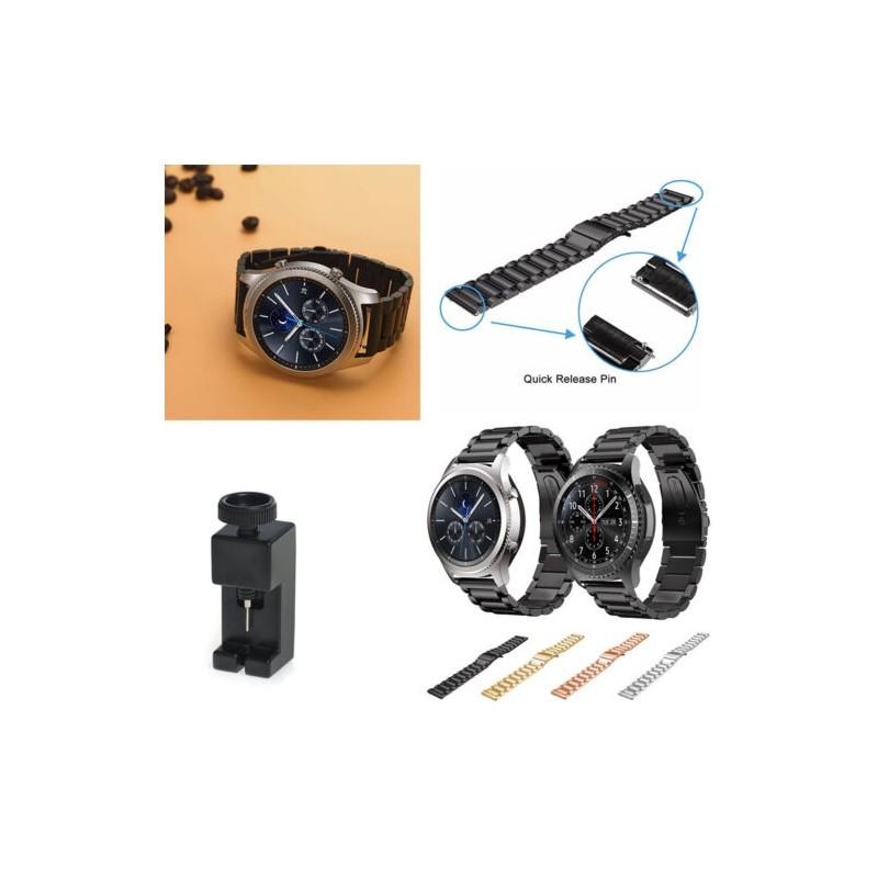 Luxurious Stainless Steel Mesh Watch Band For Samsung Galaxy Gear S3 Frontier/classic