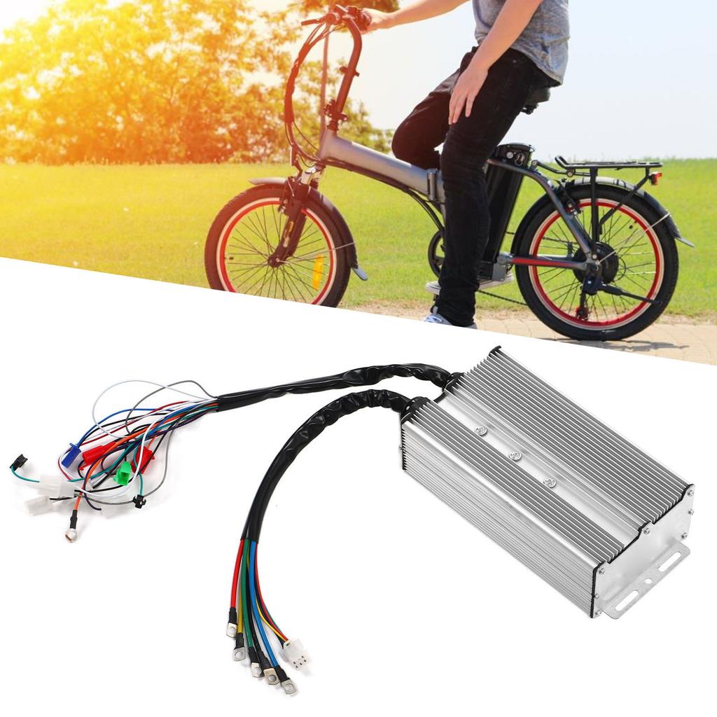 3000W Brushless Motor Controller 36V 48V 60V 24 Tubes Dual Mode Work Brushless Controller with Aluminum Alloy Shell