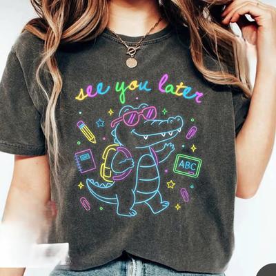 See You Later Alligator Shirt Last Day of School Adult & Youth Te