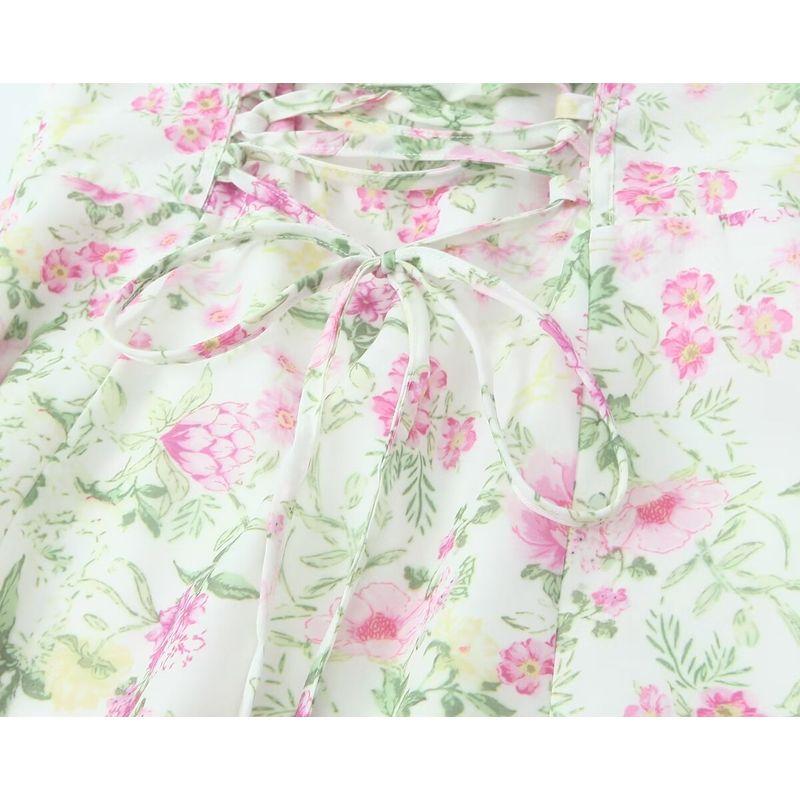 Kaslead New Arrival Women's Clothing Fashion Style Fashion French Drawstring Strap Split Hanging Closing Belt Long Dress