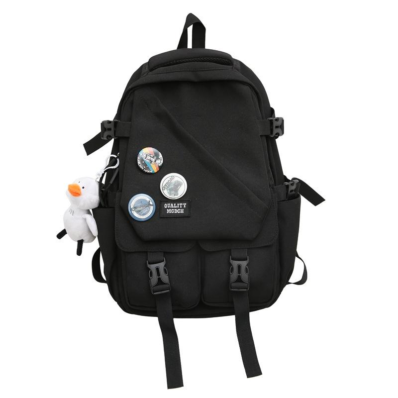 

College Students Large-capacity Backpack, Men s Backpack, Women s Instagram Japanese-style Computer Bag, Trendy Double-shoulder With pendant
