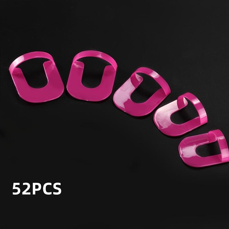 

Многоразовый набор защитных трафаретов для ногтей без запаха - U-образные шаблоны для нейл-арта, разные размеры, для чистого маникюра, инструменты и аксессуары для росписи ногтей 52PCS/sets