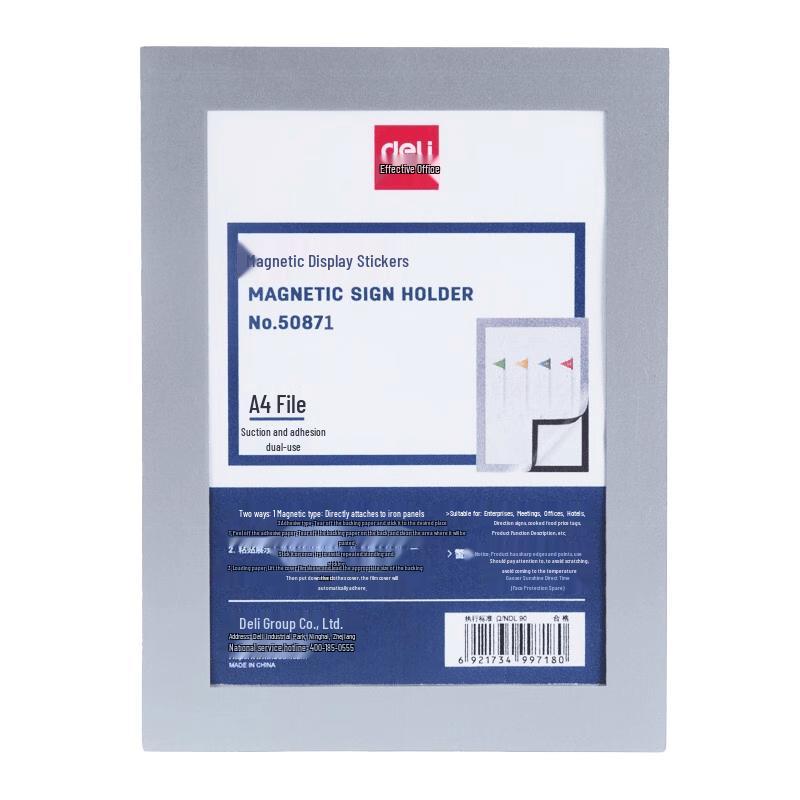 Deli A4 Magnetic Whiteboard Display Sheets