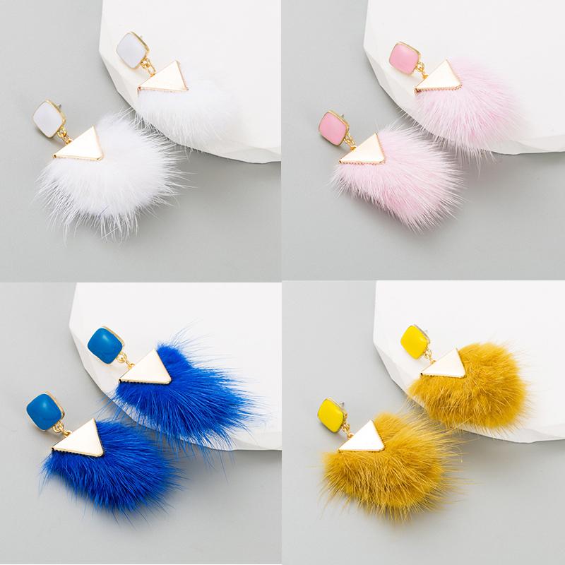 

Серьги-шарики в богемном стиле, капли капающего цвета масла, пушистый ретро-сплав, элегантный