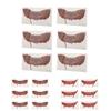 Autocollant de Tatouage Bouche Horreur DIY Grande Bouche Halloween Farce Maquillage Tatouage Temporaire pour Soirée Cosplay