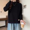Dámský svetr s polorolákem Podzim Zima Volný Ležérní Pulovr Pletený top