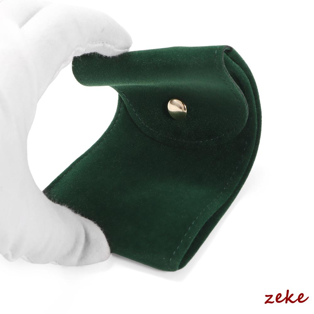 Velvet Watch Bag Green Blue Black Flannelette Gift Bag Travel Storage Case Durable Portable Watch Dust Protection Case Green Red