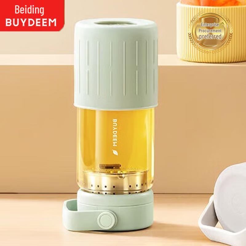 Buydeem Tea Infuser Heat-Resistant Glass Portable Water Bottle
