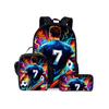 Football Full Screen Patterned Knapsack For Boys/Girls Children Best Gifts 2D Animated Backpack Big Capacity Teens Laptop Backpack