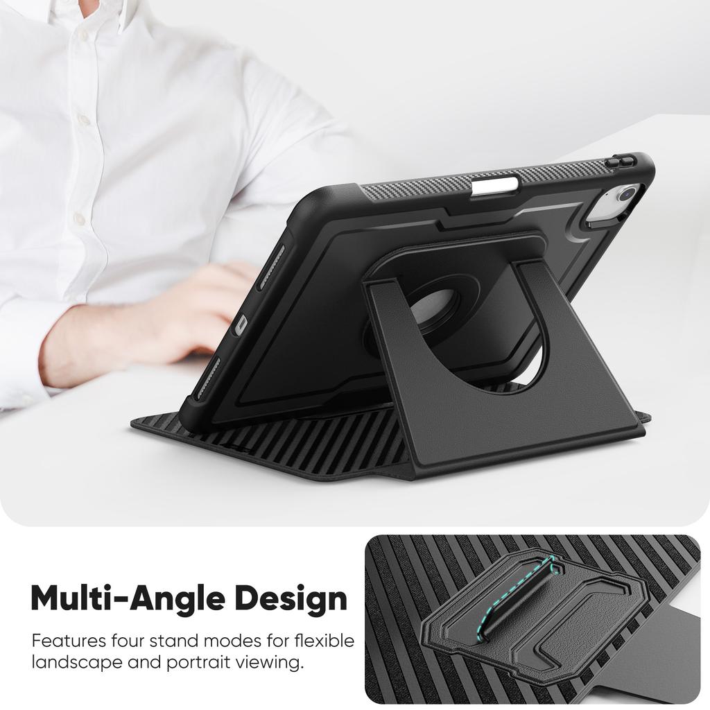 360 Rotating Magnetic Case for iPad Pro 11 Air11 M3 M2 11 Inch Air5 Air4 10 9 Inch PU Leather Stand Cover with Adsorption