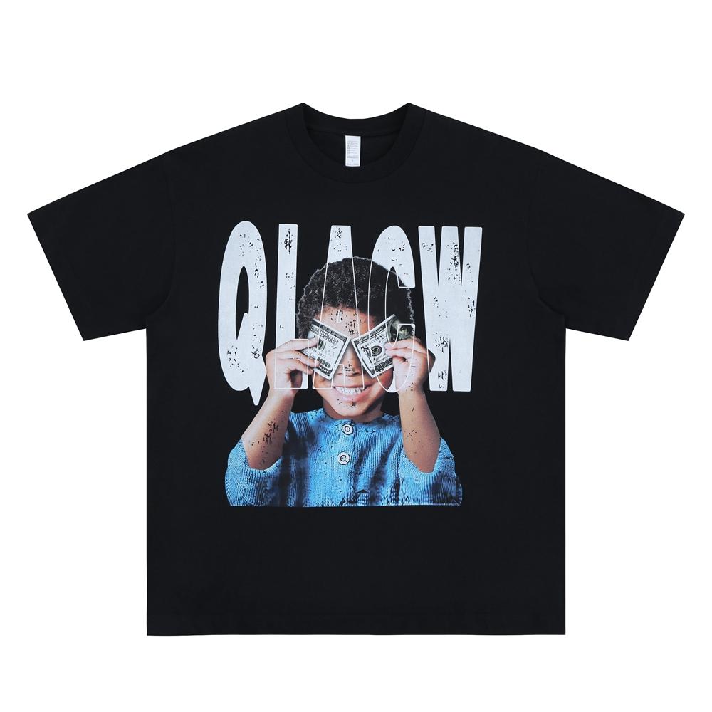 

Футболка High Street с буквенным принтом, мужская и женская, повседневная, с коротким рукавом, круглым вырезом, в стиле хип-хоп, летний топ 2025 года XXXXXL чёрный