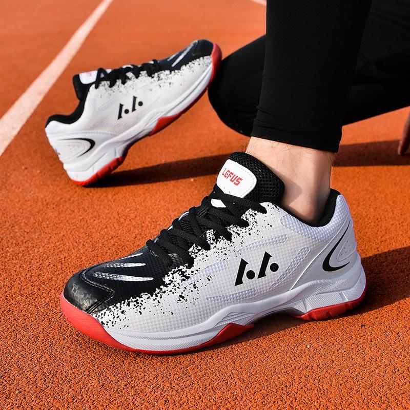 LEFUS Młodzieżowe dorosłe wysokiej jakości amortyzacja antypoślizgowe i odporne na zużycie sportowe buty do badmintona buty treningowe