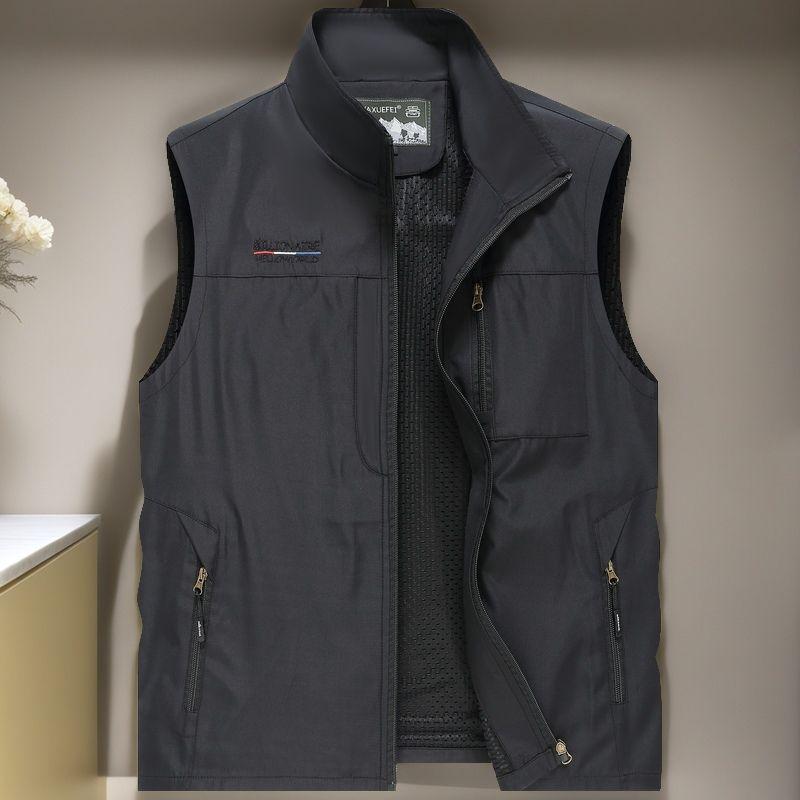 

Men s Quick-Dry Multi-Pocket Outdoor Fishing & Photography Vest, Plus Size, Sleeveless. 3XL (82.5-90 kg)