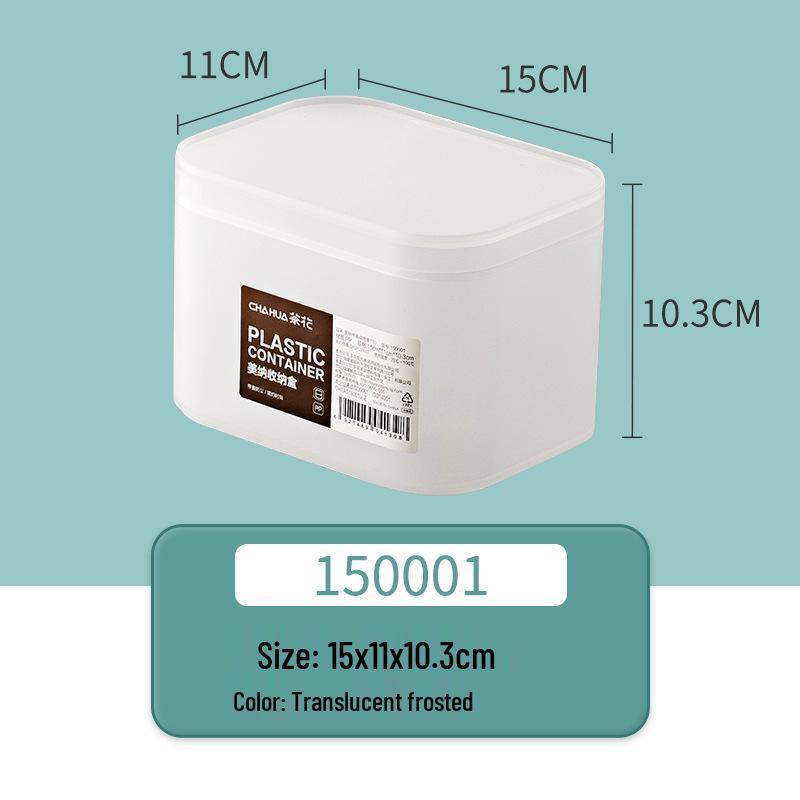 Camellia Cosmetics Organizer: Plastic Desktop Box for Makeup, Lipstick, Jewelry, and Office Supplies