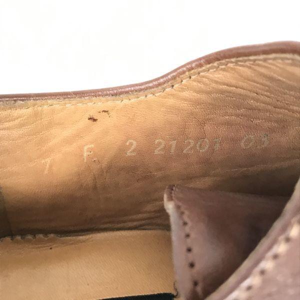 Vintage Lloyd Germany Leather Square Toe Brown 25.5(USED)