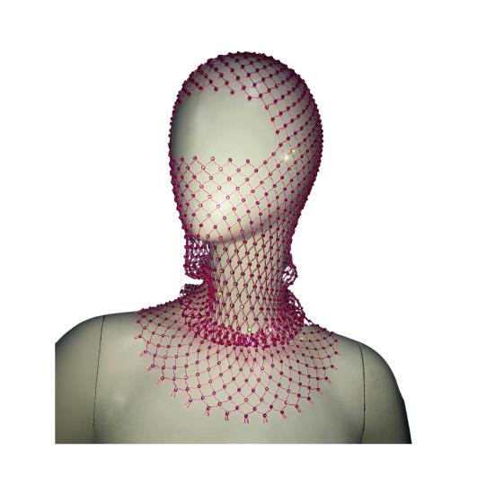 Fishing Net Hat Elastic Sparkling Rhinestones Design Solid Color Headgear Nightclubs Music Festivals Stage Dressing Headwear