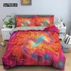 Abstract Duvet Cover Set King Microfiber Blue Psychedelic Bedding Set 2/3 Pcs Queen Size Warped Space Theme Twin Comforter Cover
