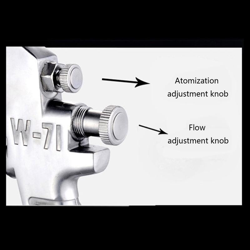 W-71 Pneumatic Spray Gun 1.5mm Caliber Nozzle Paint Sprayer Car / Furniture Spraying Tool Automotive