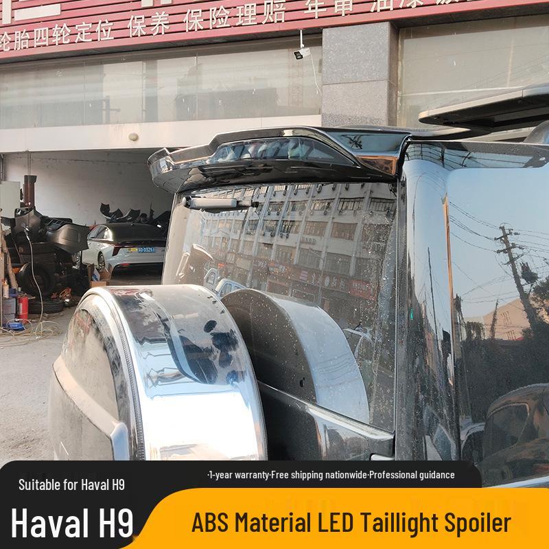 Compatible Haval H9 LED Taillight Spoiler - ABS Sport Style