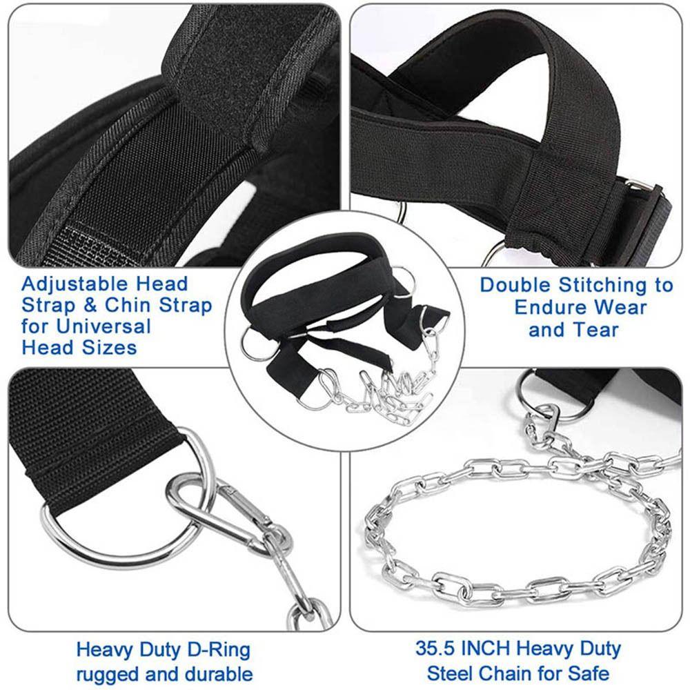 Increase Strength Head Neck Harness Adjustable Head Neck Training Weight Bearing   Athlete