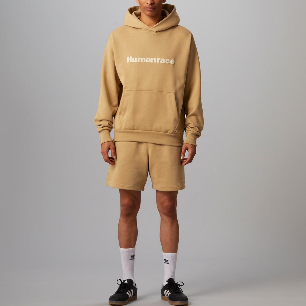 adidas x Pharrell Humanrace Logo Hoodie 'Tan' Men's HG1816