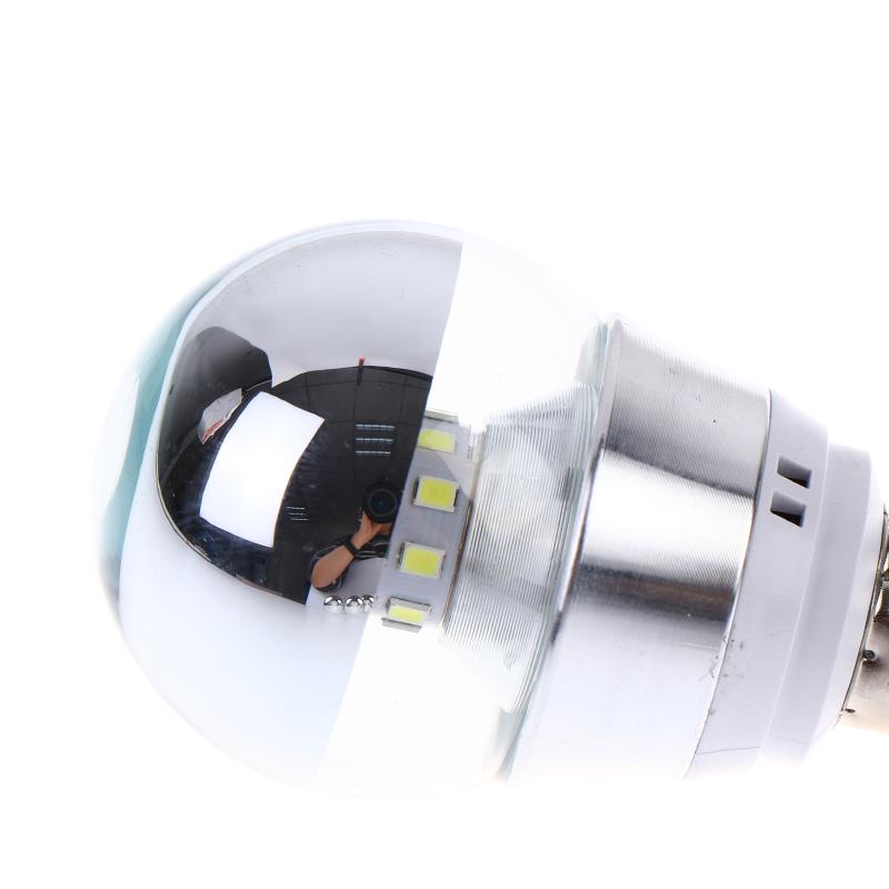 Led Mirror Bulb Half Silver Filament Led 5W E27/E14 Base 360 Degree Angle Warm White Neutral Light Ball Lamp Decoration