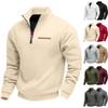 Herren Quarter Zip Sweatshirt Lässiger Rollkragen Pullover Streetwear Lockeres Oberteil