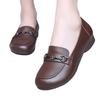 Popular Loafers Women's 2025 Autumn New One-pedal Non-slip Shallow Mouth Single Shoes Lightweight Non-slip Women's Small Leather Shoes