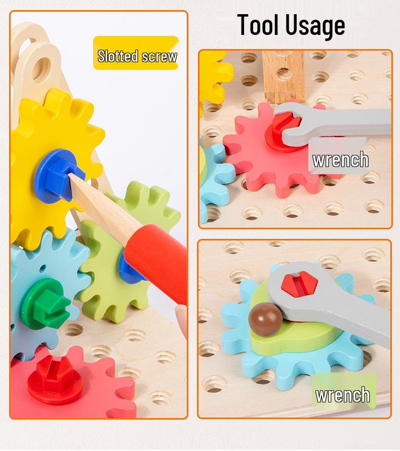 Early Learning Interlocking Gear Blocks for Hand-Eye Coordination and Color Recognition