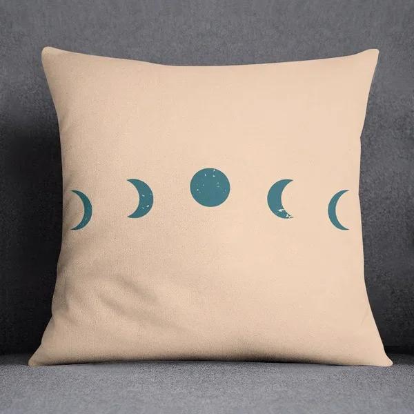 Nordic abstract printed pattern square cushion cover for home living room sofa decoration waist  pillowcase x