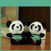 Cute Realistic Panda Plush Toy Backpack Adorable Panda Accessory Bear Keychain Kids Gift Large Panda Stuffed Animal