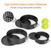 3Pcs Cake Tins Round Springform Cake Tin Set Flat Base Cake Tins Leak Proof Round Baking Tins