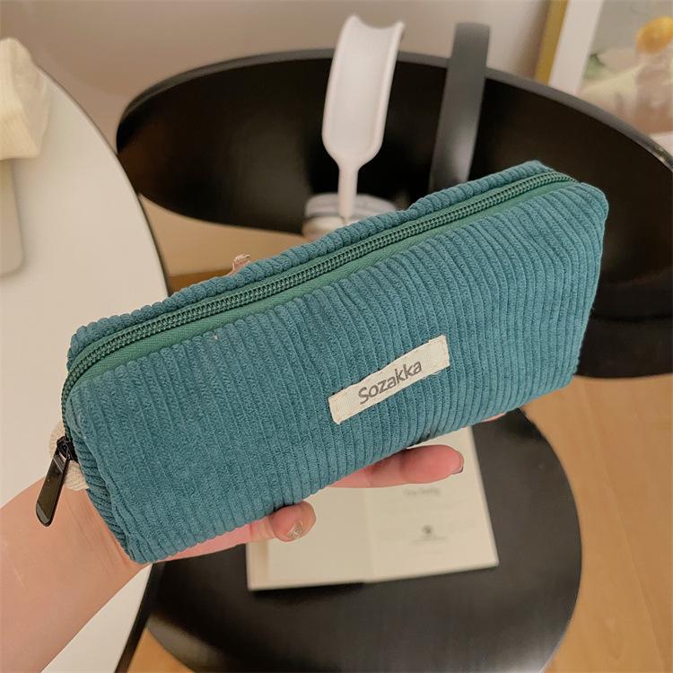 

Маленький белый кролик вельветовый пенал – Винтажная однотонная сумка для канцелярских товаров для студентов