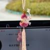 Rhinestone Gourd Butterfly Car Rearview Mirror Hanging Pendant For Women