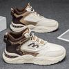 Mens Walking Shoes 2026 New High Top Leather Splicing Comfort Four Seasons Outdoor Daily Leisure Sports Trendy Sneakers